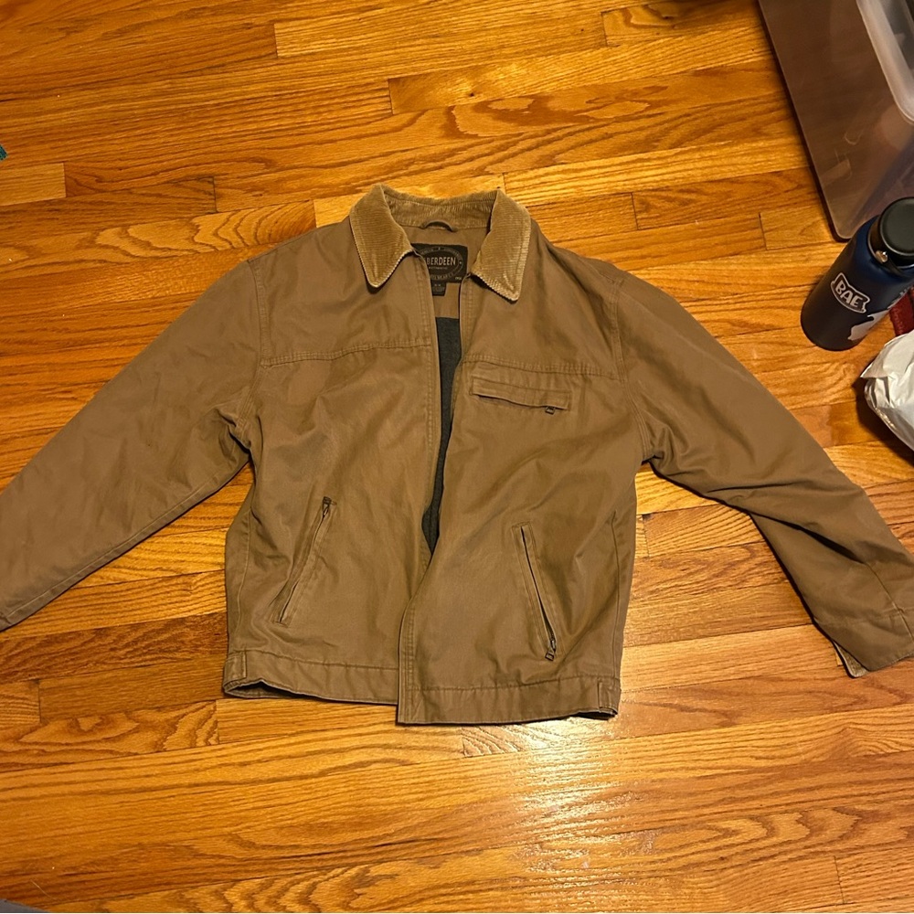 Brown Military Field Jacket with Classic Silhouette